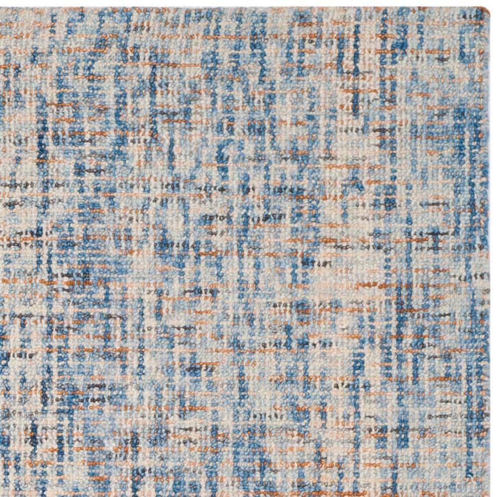 Abstract ABT468 Handmade Indoor Area Rug - Dark Blue/Rust - 4'x6' - Safavieh