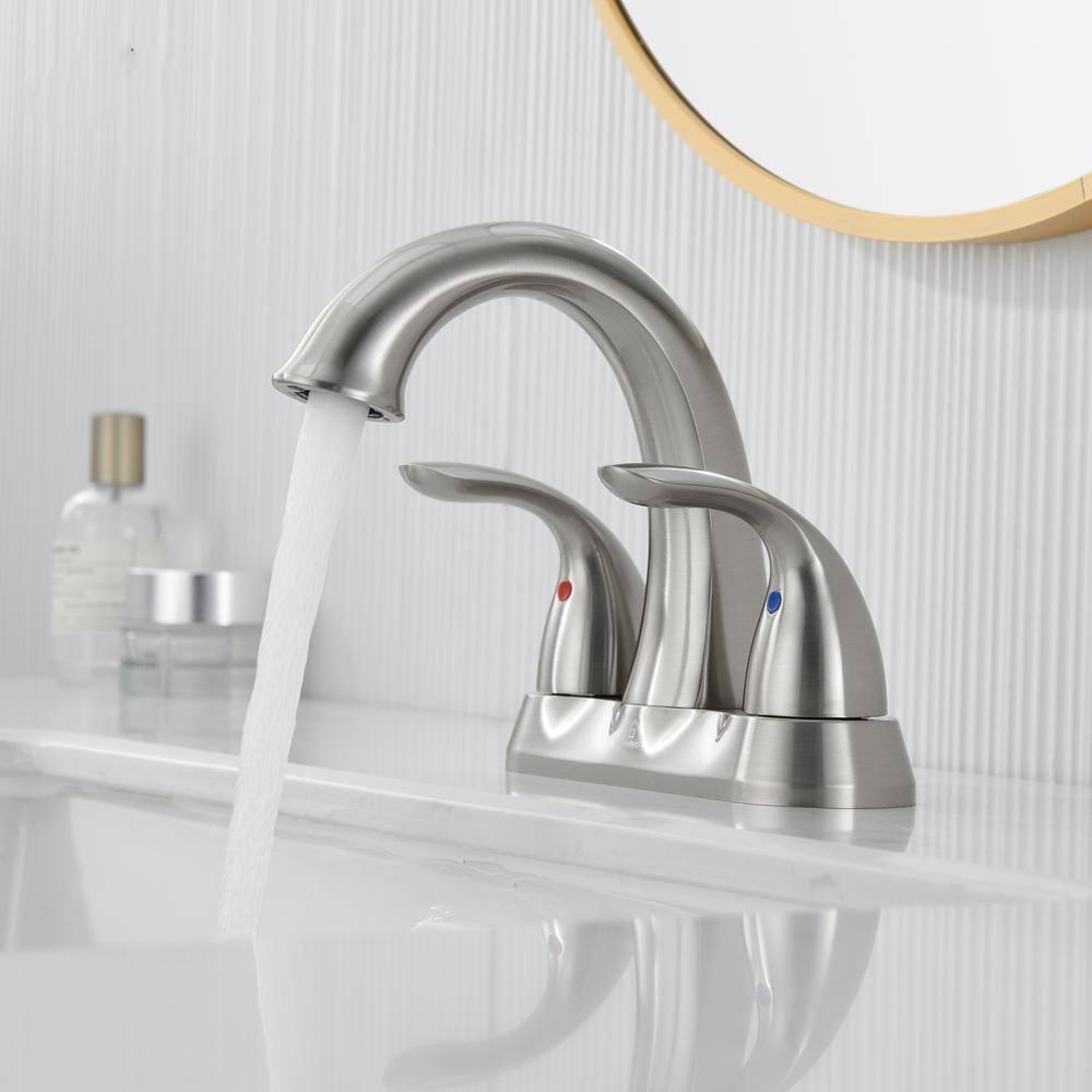 1.2 Flow Centerset Bathroom Sink Faucet with Drain
