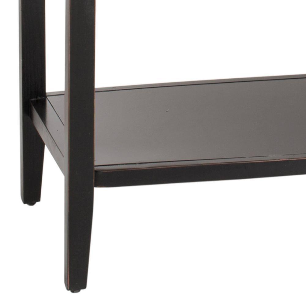 Charlotte Sideboard - Black/Oak Top - Safavieh.