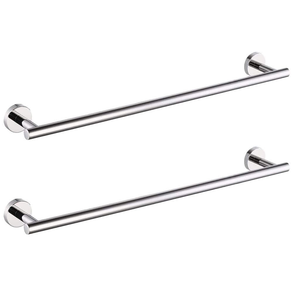 Nolimas Polished Chrome Bath Towel Bar Single Bars Towel Rack Rod Classic Wall Mounted Stainless Steel Bathroom Towel Bar Toilet Kitchen Towel Shelf Single Layer,9inch