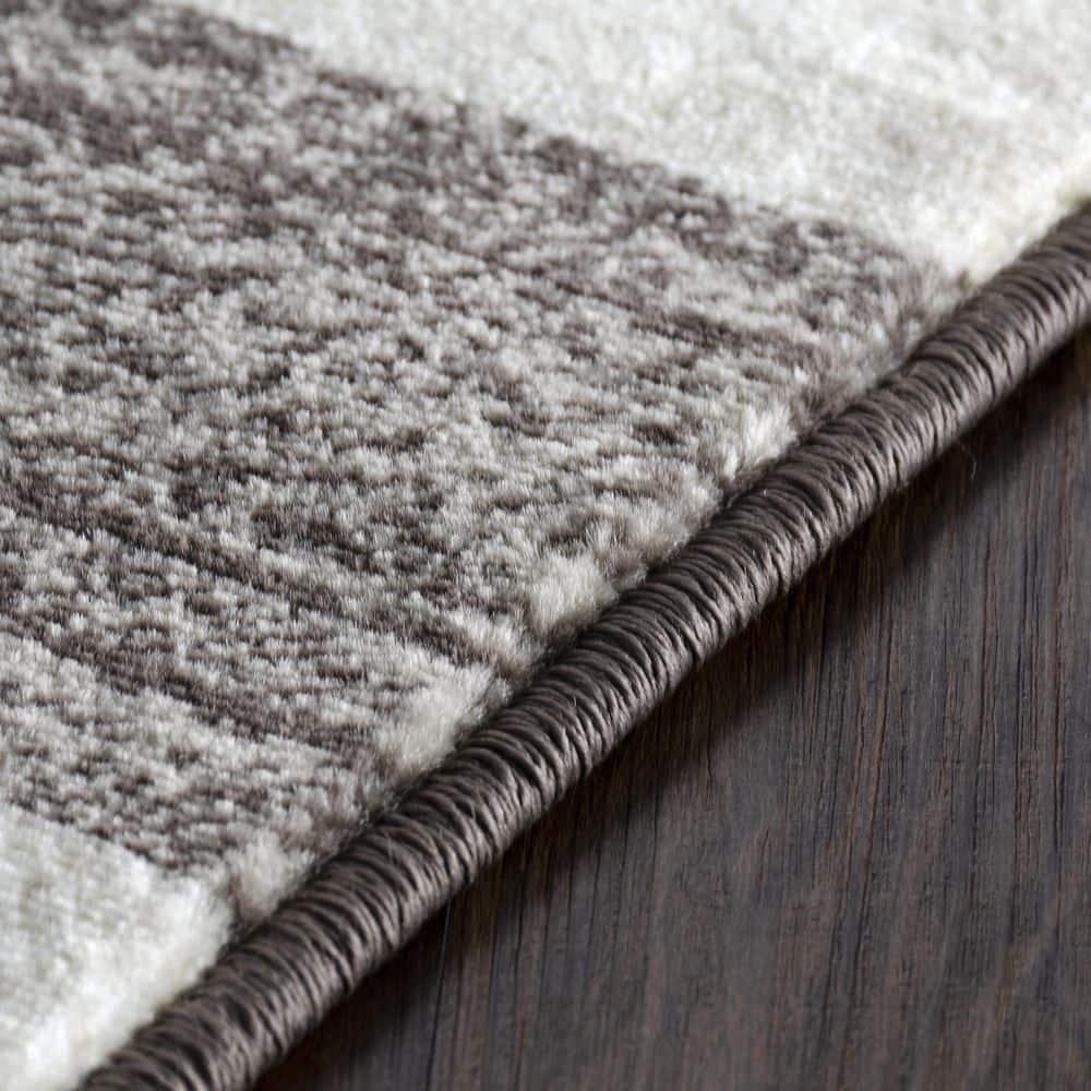 Superior Estella Checkered/Block/Geometric Area Rug, 8' x 10'