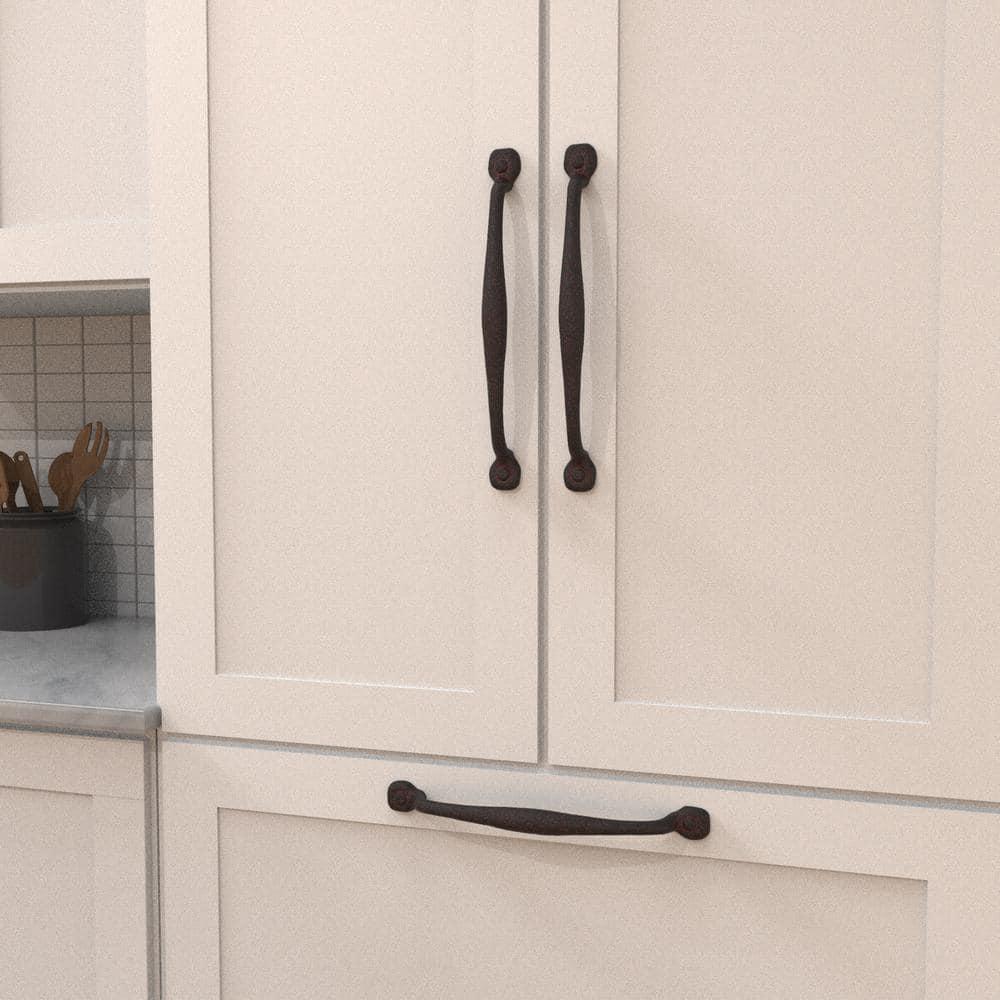 Refined Rustic Kitchen Cabinet Handles, Solid Core Drawer Pulls for Cabinet Doors