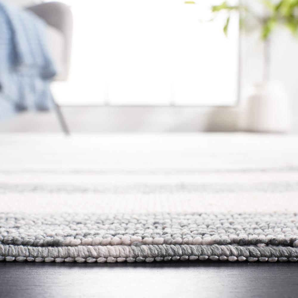 Easy Care ECR115 Power Loomed Machine Washable Indoor Runner - Dark Grey/Ivory - 2'3"x6' - Safavieh