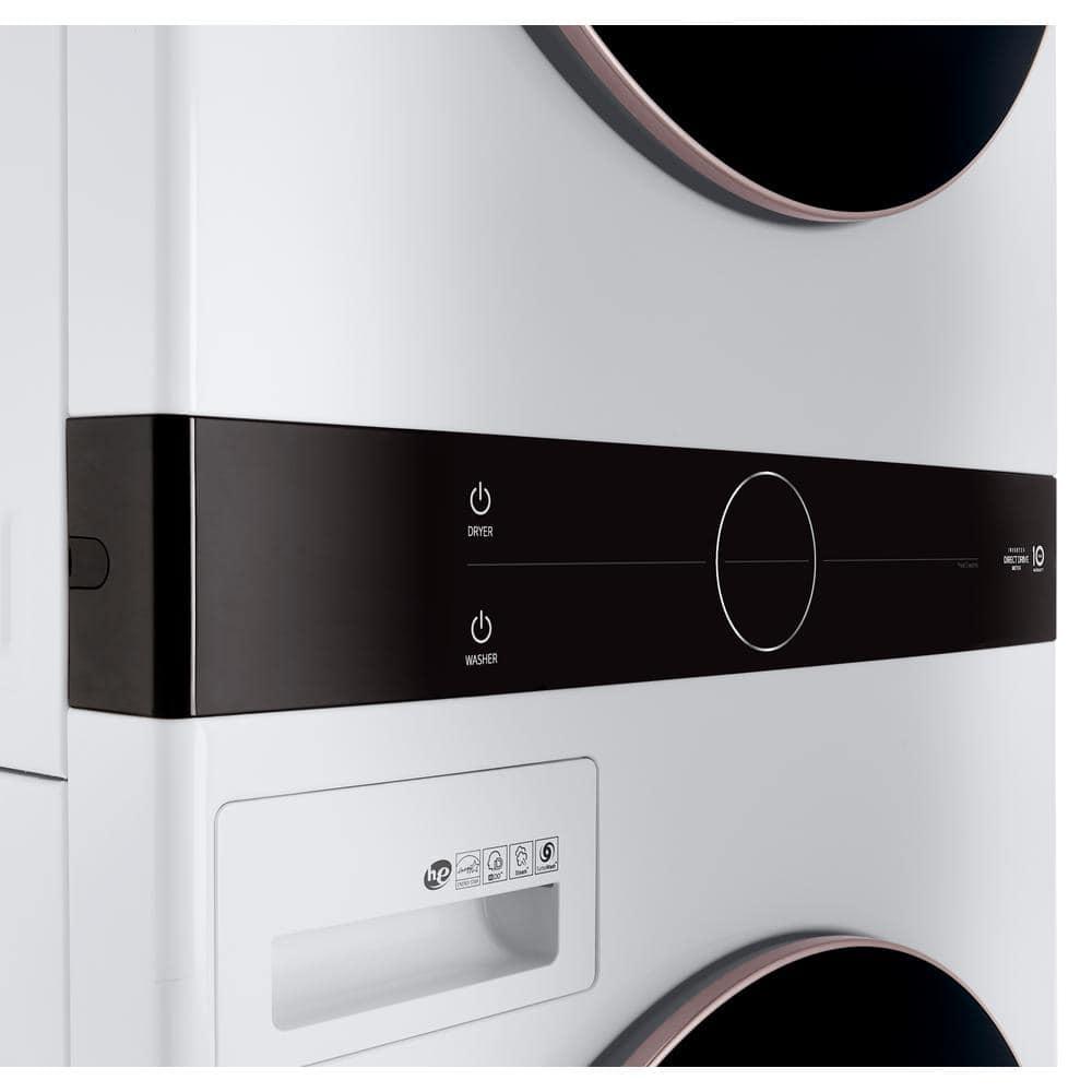 LG WKE100HWA 27 inch White WashTower™ with Center Control™ 4.5 cu. ft. Washer and 7.4 cu. ft. Electric Drye