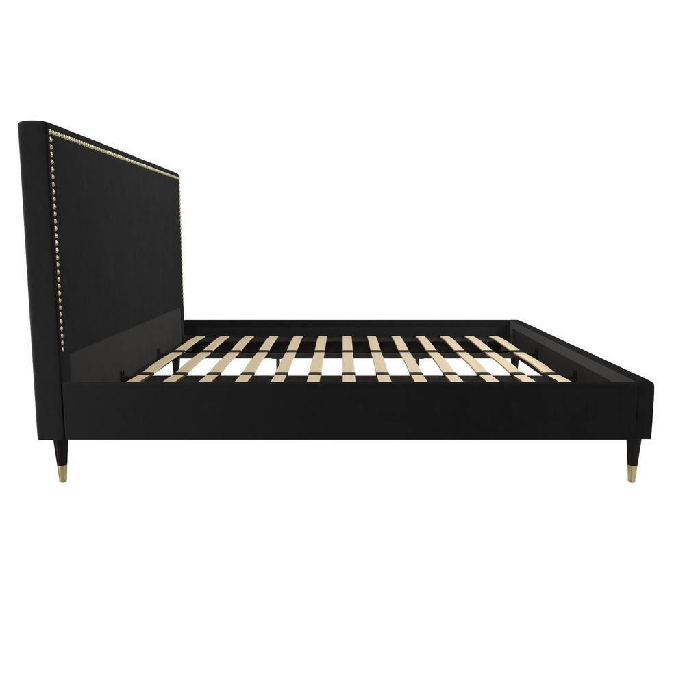Audrey Upholstered Low Profile Platform Bed