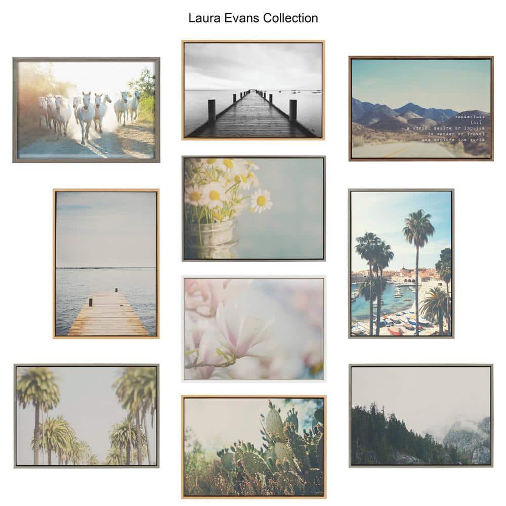 23" x 33" Sylvie The Perfect Day Framed Wall Canvas by Laura Evans Gray - Kate & Laurel All Things Decor