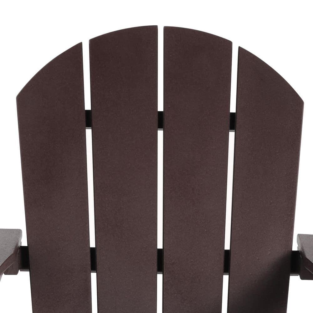 Polytrends  Laguna Hdpe All Weather Outdoor Patio Rocking Chair Dark Brown