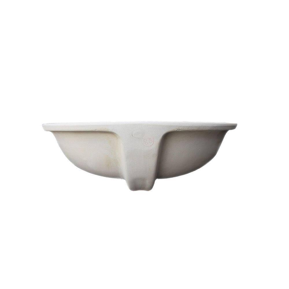 Wells Sinkware RTU1916-6B Wells Sinkware Rhythm Series 15.75'' Ceramic Oval Bathroom Sink with Overflow