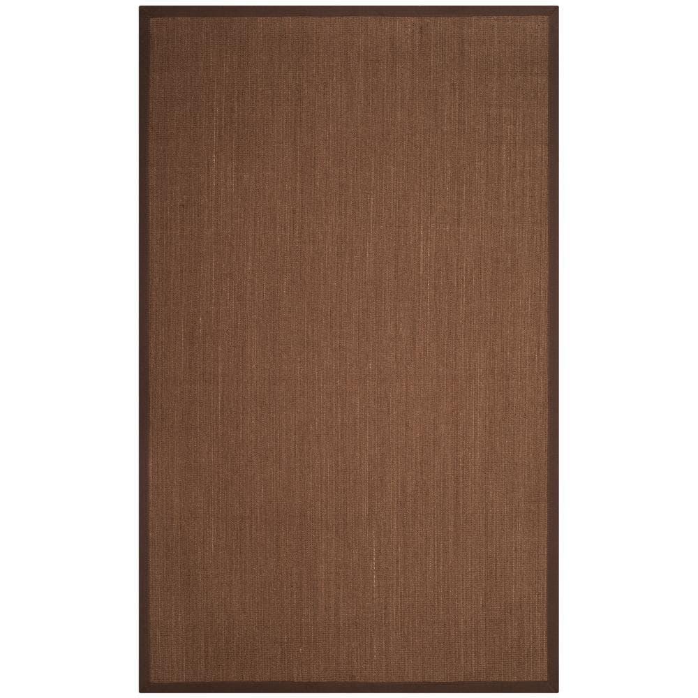 Natural Fiber NF131 Power Loomed Indoor Area Rug - Brown/Brown - 4'x6' - Safavieh