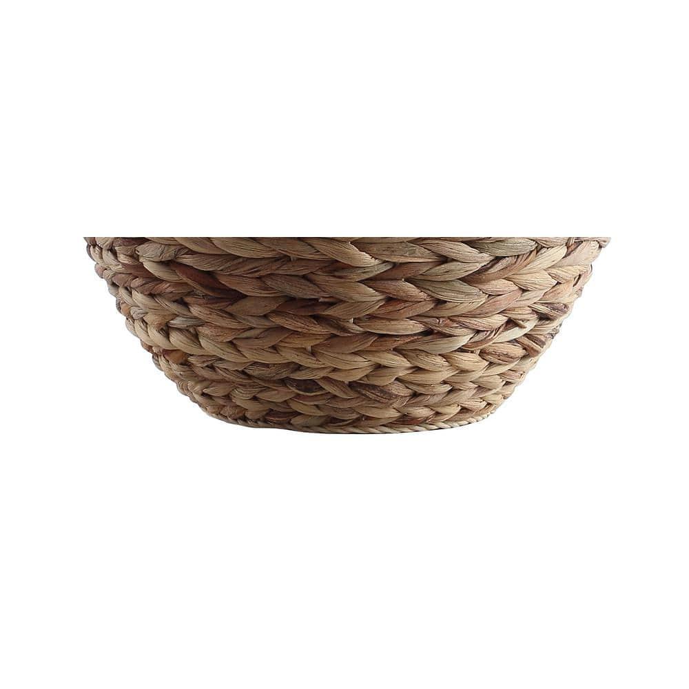 JYL6501A Alaro 24.5" Banana Leaf Basket LED Table Lamp Coastal Cottage Industrial Bedside Desk Nightstand for Bedroom Living Room Office College Bookcase LED Bulb Included, Natural