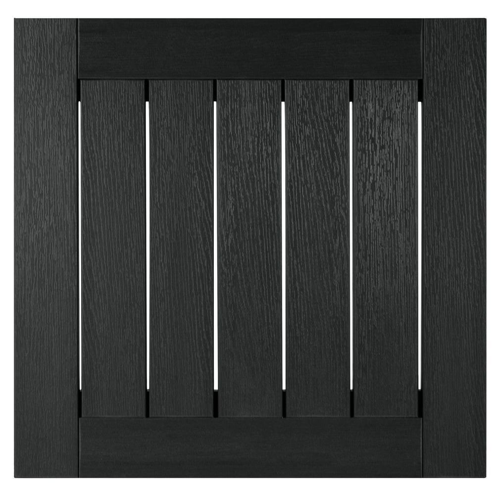 Adirondack Side Table Black - Highwood: Weather-Resistant Poly Lumber, 12-Year Warranty, Stainless Steel Hardware