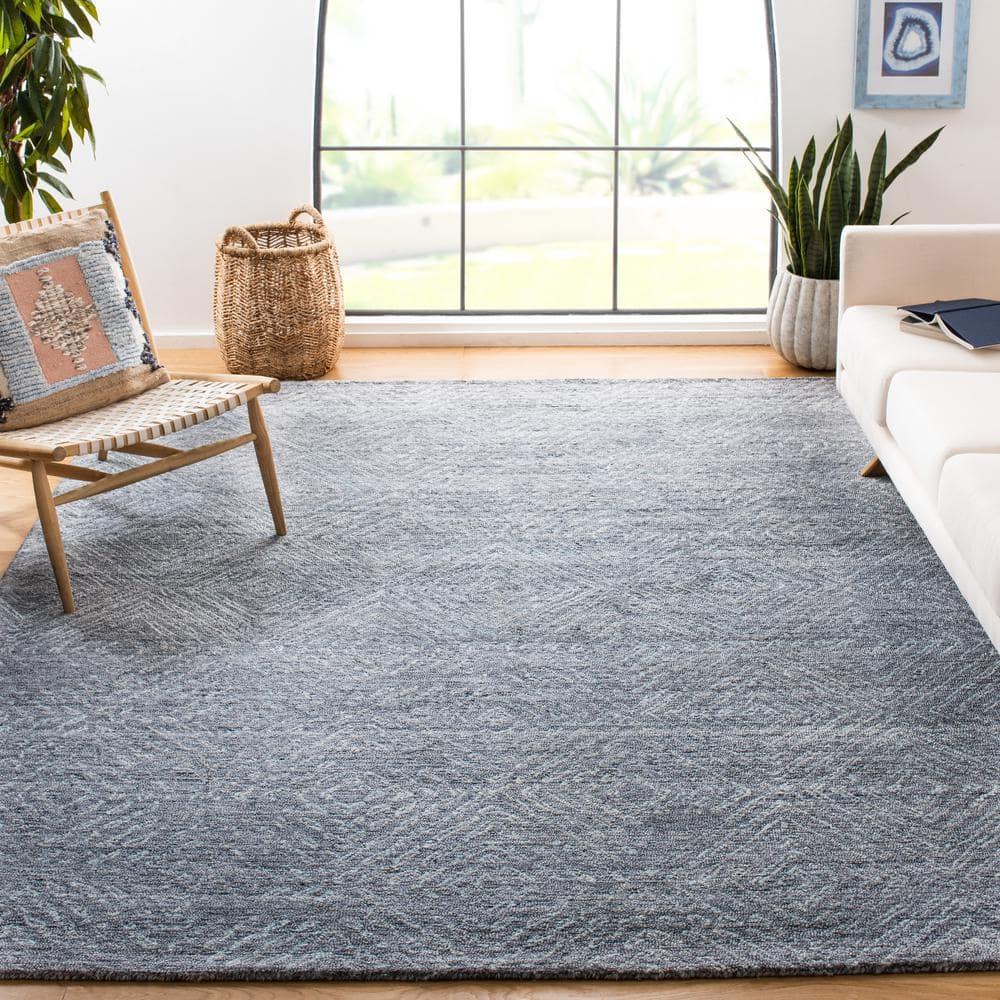 George Oliver Abstract Hand Tufted Performance Geometric Rug