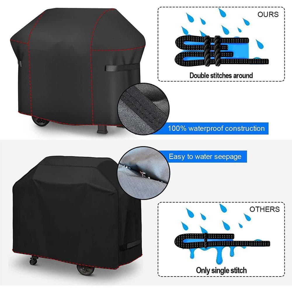 BBQ Gas Grill Cover, 48 Inch for Weber Spirit 2, Waterproof Weather Resistant, UV & Fade Resistant, PU Coating for Weber Spirit II 200 Series, Spirit 200, Spirit II E210 Gas Grill
