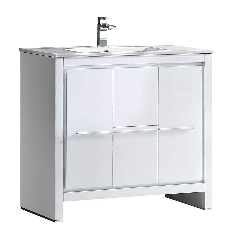 Fresca Allier 36" Free-Standing Single Sink Modern Bathroom Vanity Set
