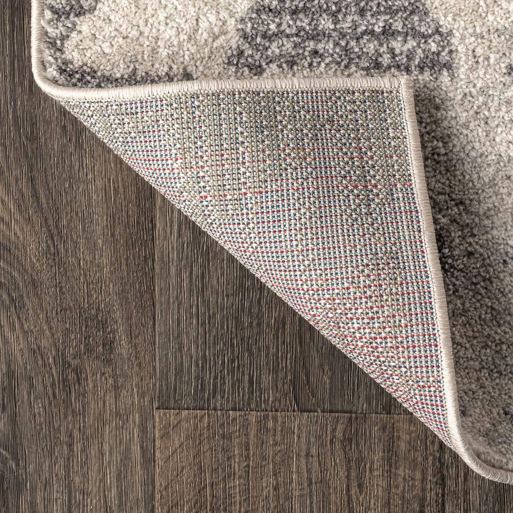 JONATHAN Y Aisha Moroccan Triangle Geometric Cream/Gray 5' Square Area Rug