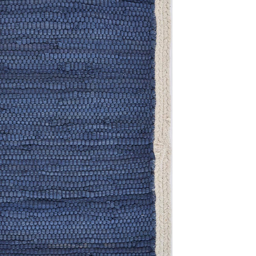 Ox Bay Zest Set of 4 Cotton Placemats, Indigo/Cream Bordered