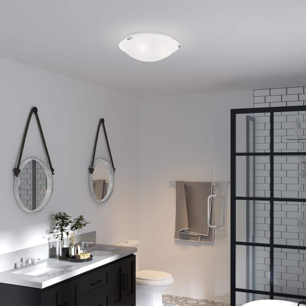 Livex Lighting Oasis 3 - Light Flush Mount in  Brushed Nickel
