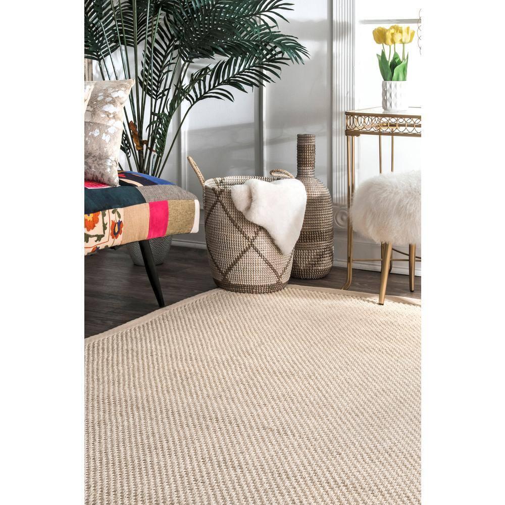 Proper Sisal and Wool Tan Area Rug
