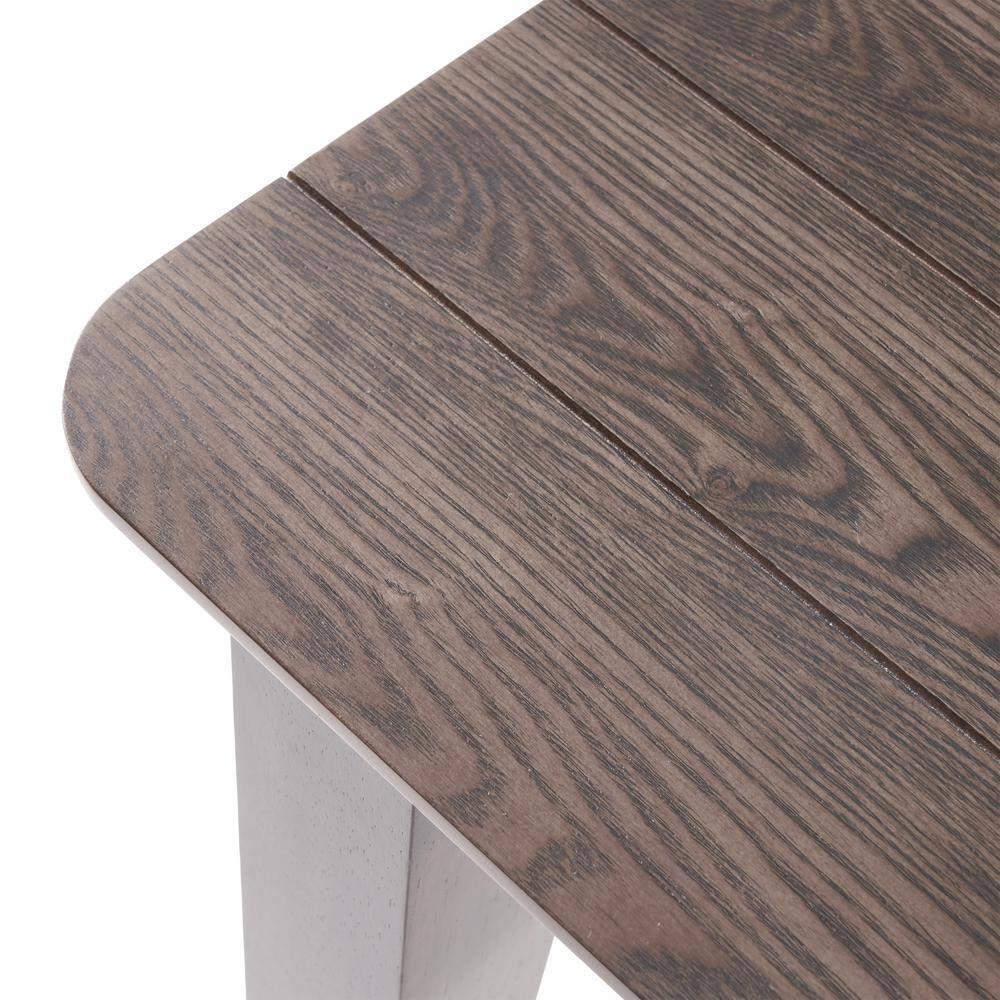 76" Gray Contemporary Handcrafted Rectangular Dining Table