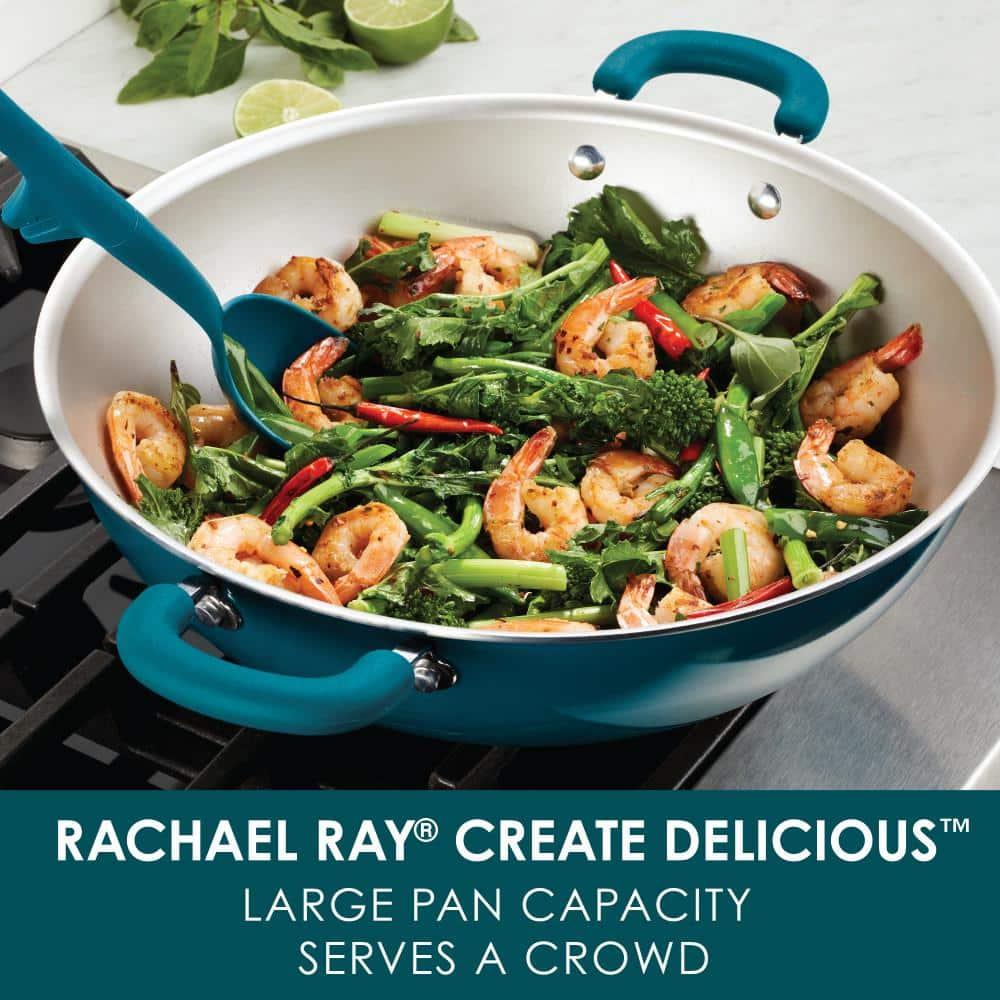 Rachael Ray Rachael Ray Create Delicious Nonstick Induction Wok, 14.25 Inch