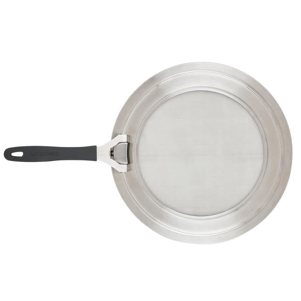 Circulon Circulon Universal Splatter Guard Mesh Grease Cover For Pots And Pans Protects Stove, Countertop, And Kitchen From Oil When Frying, 13 Inch, Stainless Steel