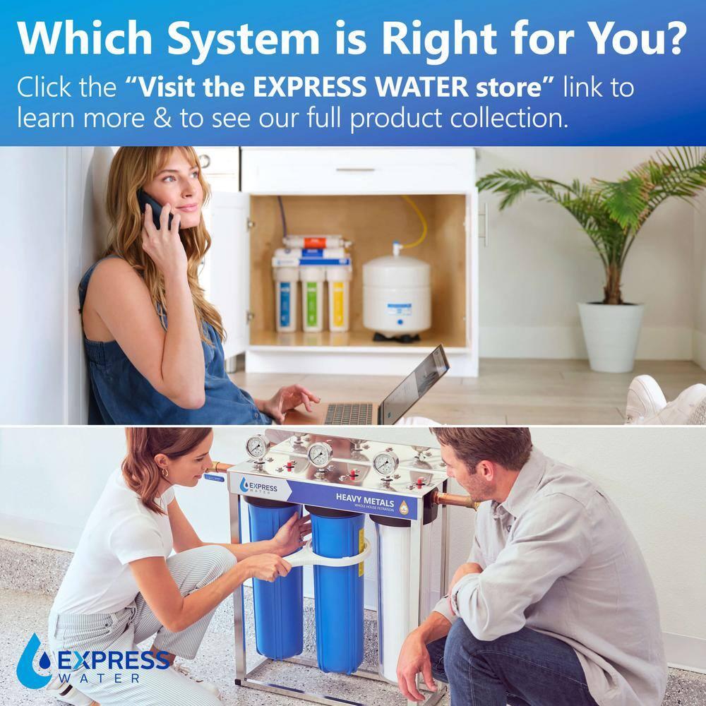 Whole House Water Filter System| ESSENTIAL | 3 Stage Water Purifier Whole Home, Top-Tier GAC, ACB Filters Produce Overachieving H2O, Significantly Reduces Chlorine & Sulfur Smell/Taste, Healtheir Skin