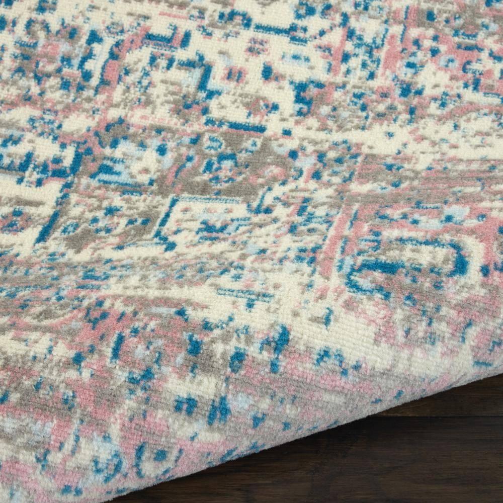 Nourison Grafix GRF14 Ivory/Pink Area Rug 7'10" x 9'10"