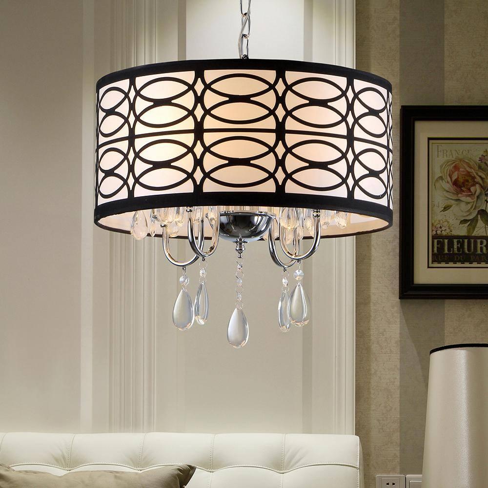 Warehouse of Tiffany Tallalluh 4-light Chrome Chandelier