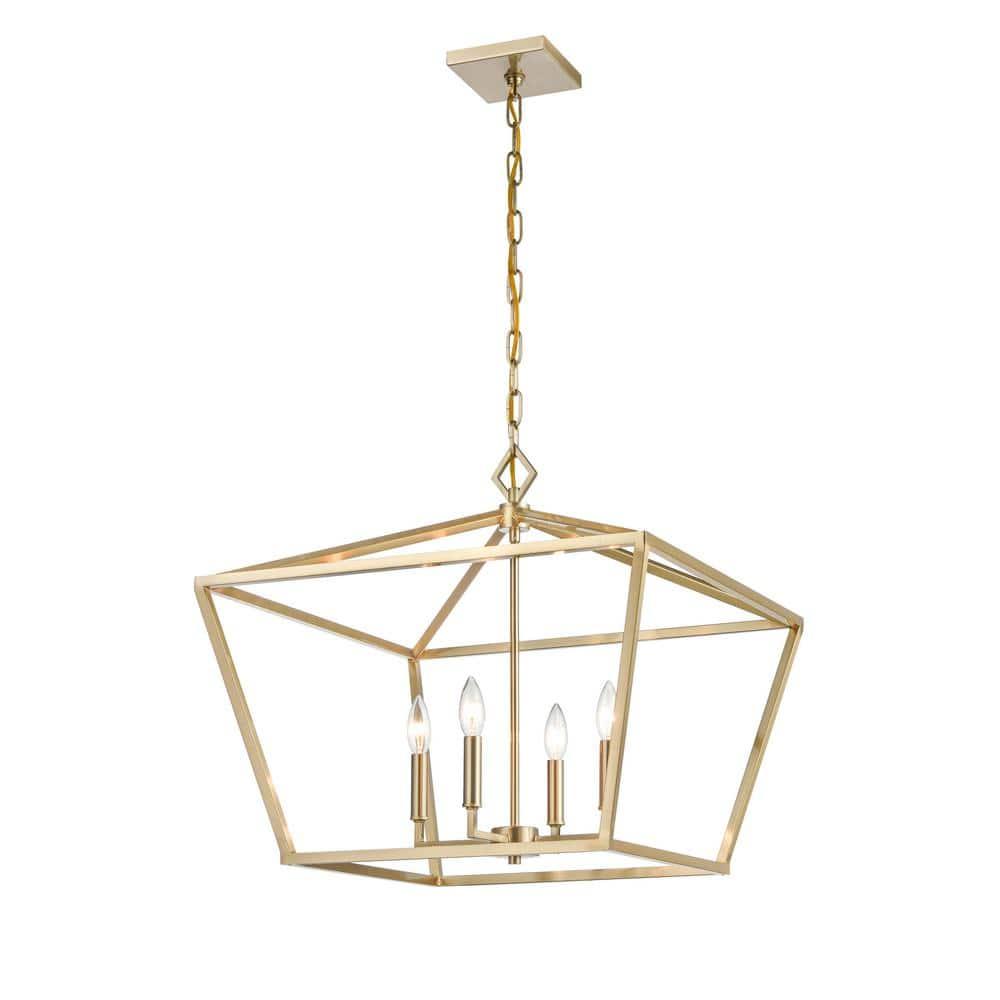 Millennium Lighting 4 - Light Pendant in  Modern Gold