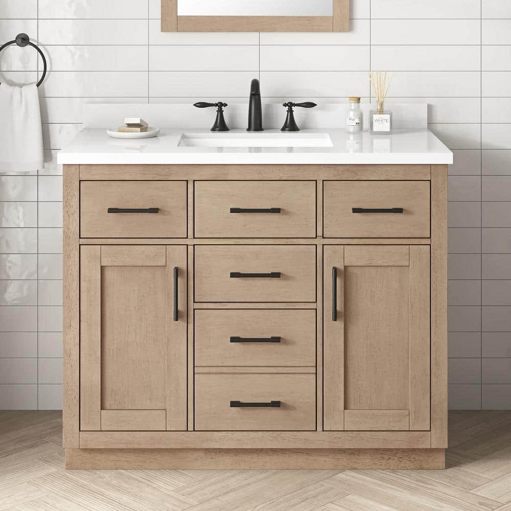 OVE Decors Bailey 42" Single Bathroom Vanity with Premium Countertop