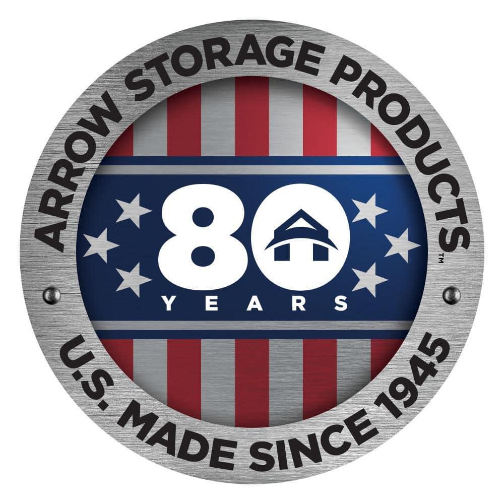 Arrow 24 x 20 ft Charcoal Carport with 1-sided Enclosure
