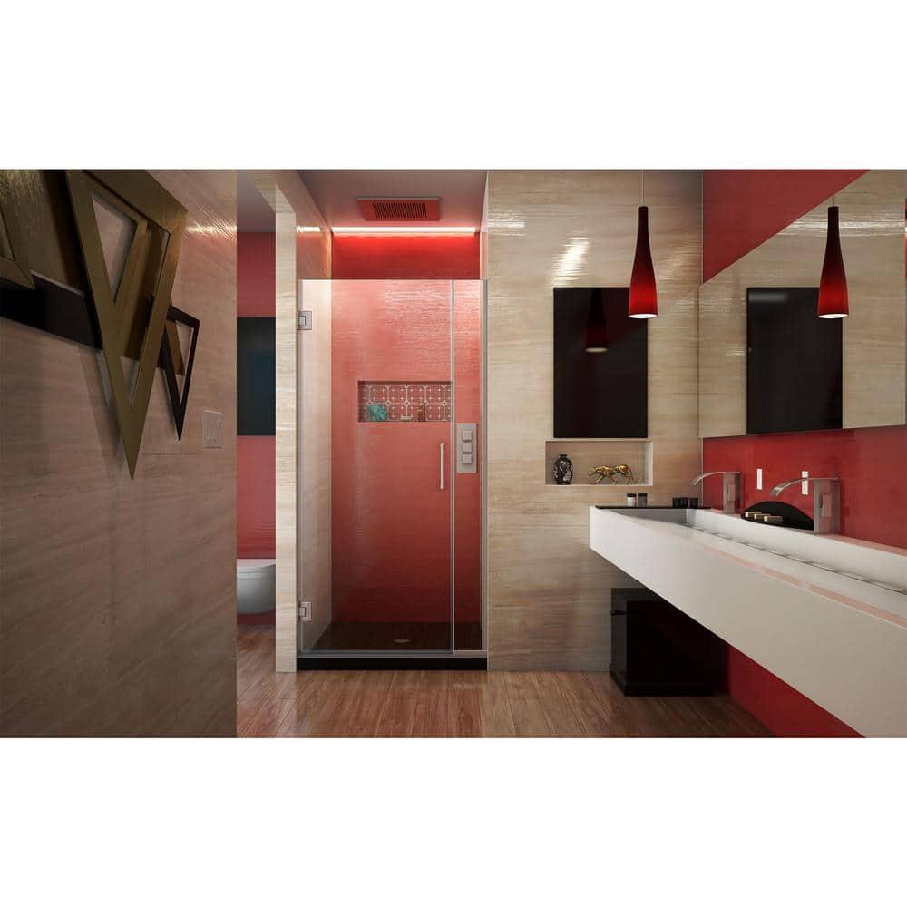 DreamLine Unidoor Plus 52" W x 72" H Pivot Frameless Shower Door with ClearMax™ Technology SHDR-243257210-04