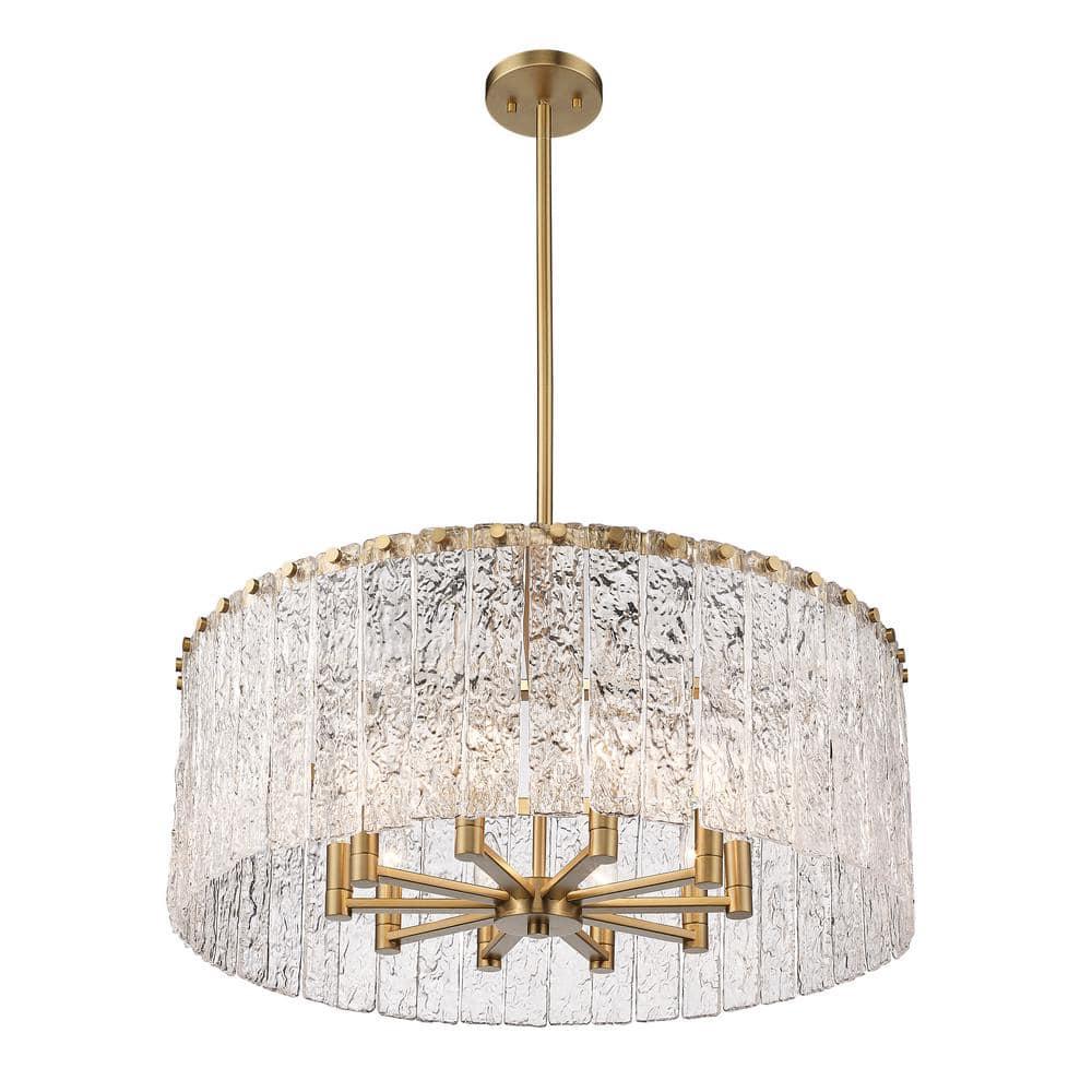 Z-Lite Glacier 10 - Light Chandelier in  Modern Gold