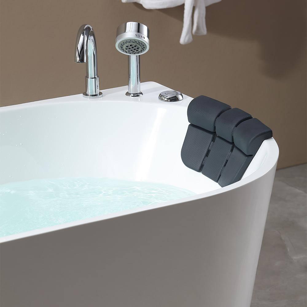 67'' x 33.5'' Freestanding Whirlpool Plastic / Acrylic Bathtub with Faucet