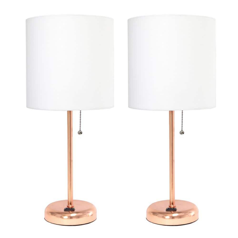 LimeLights Stick Lamp with Charging Outlet - Set of 2