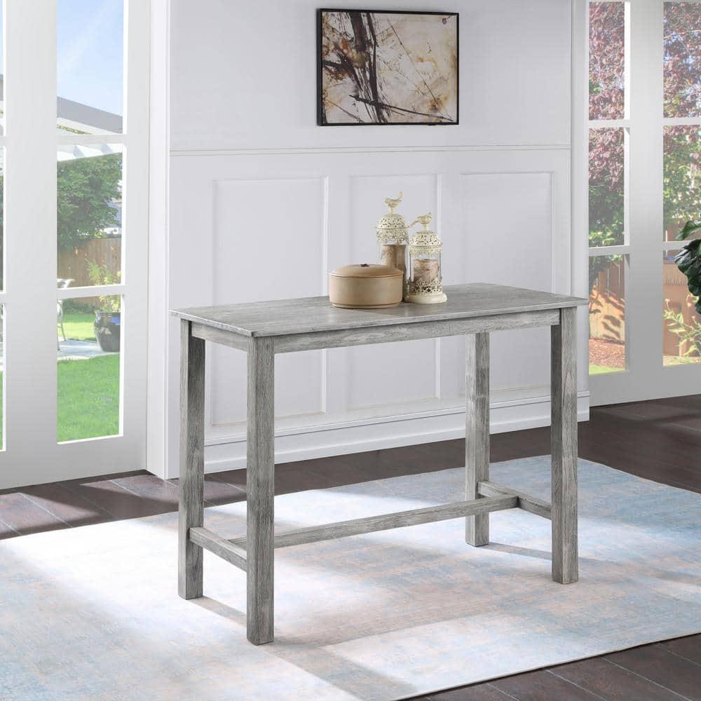 Sonoma Counter Height Pub Table Storm Gray - Boraam: 4-Seat Rectangle