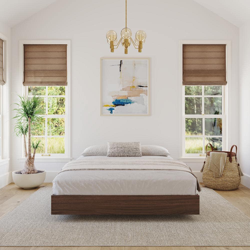 Homestock Country Cottage 345431 Full Size Platform Bed, Walnut