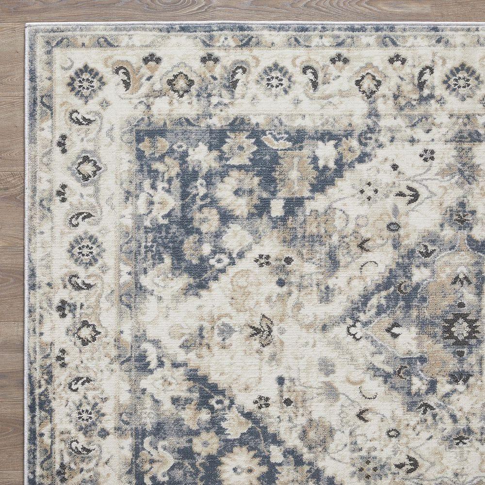 Loomaknoti Kehleigh Zofionz 5' x 7' Beige Oriental Indoor Area Rug