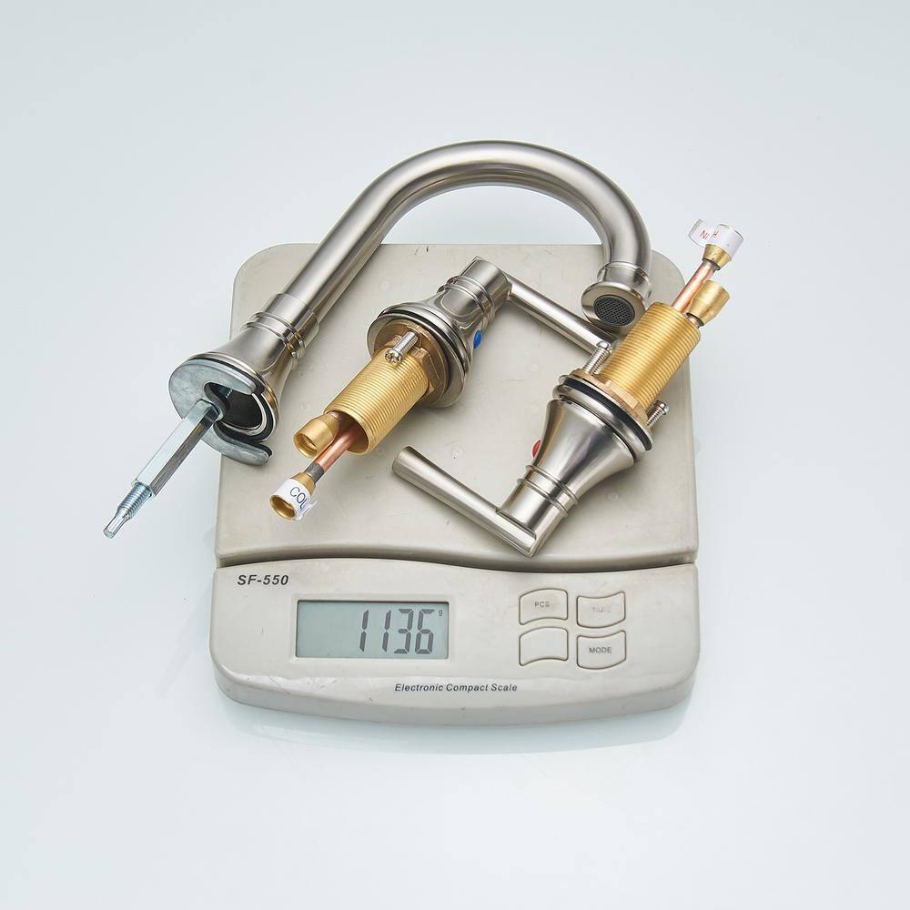 Widespread 2-handle Bathroom Faucet with Drain Assembly