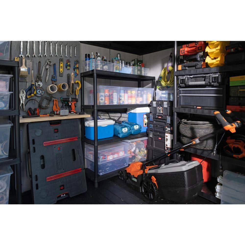 Keter Keter Artisan 11x7 ft. Modern Durable Resin Outdoor Storage Shed With Floor and Double Doors for Garden Patio Furniture and Tools, Grey