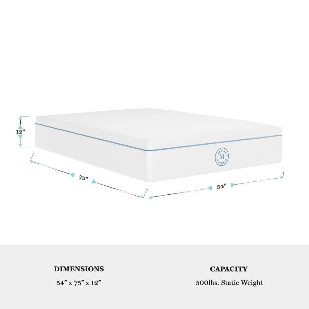 Martha Stewart Martha Stewart SleepComplete Medium Support Dual-Action Green Tea Cooling Memory Foam Mattress