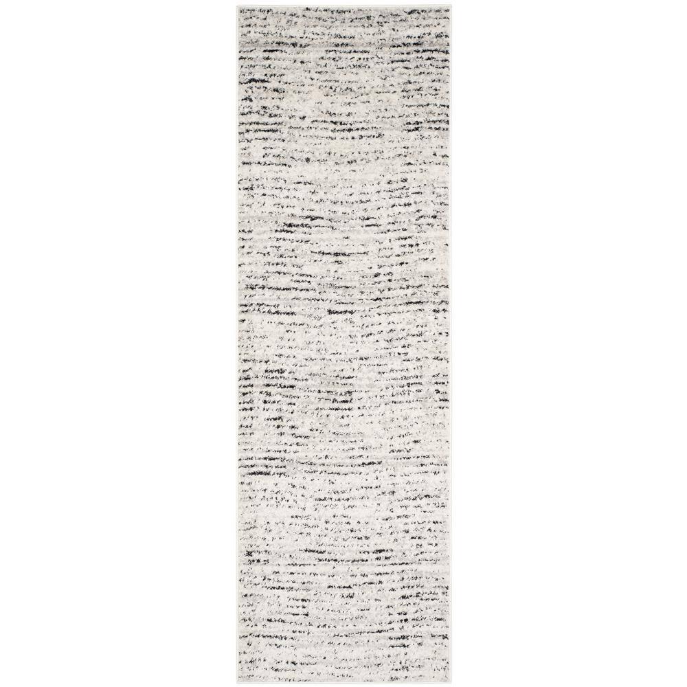 Adirondack ADR117 Machine Made Indoor Runner - Ivory/Silver - 2'-6"x22' - Safavieh