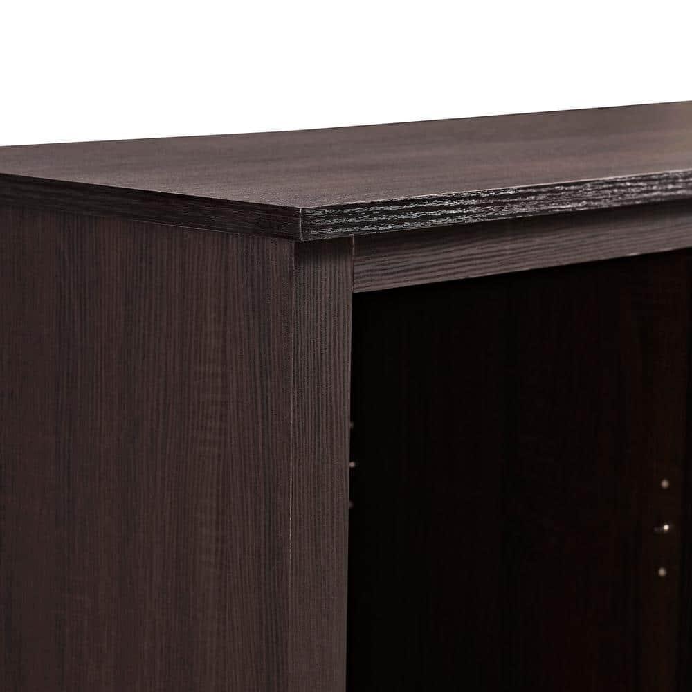 Walker Edison Traditional Fireplace TV Stand for TVs up to 64" - Espresso