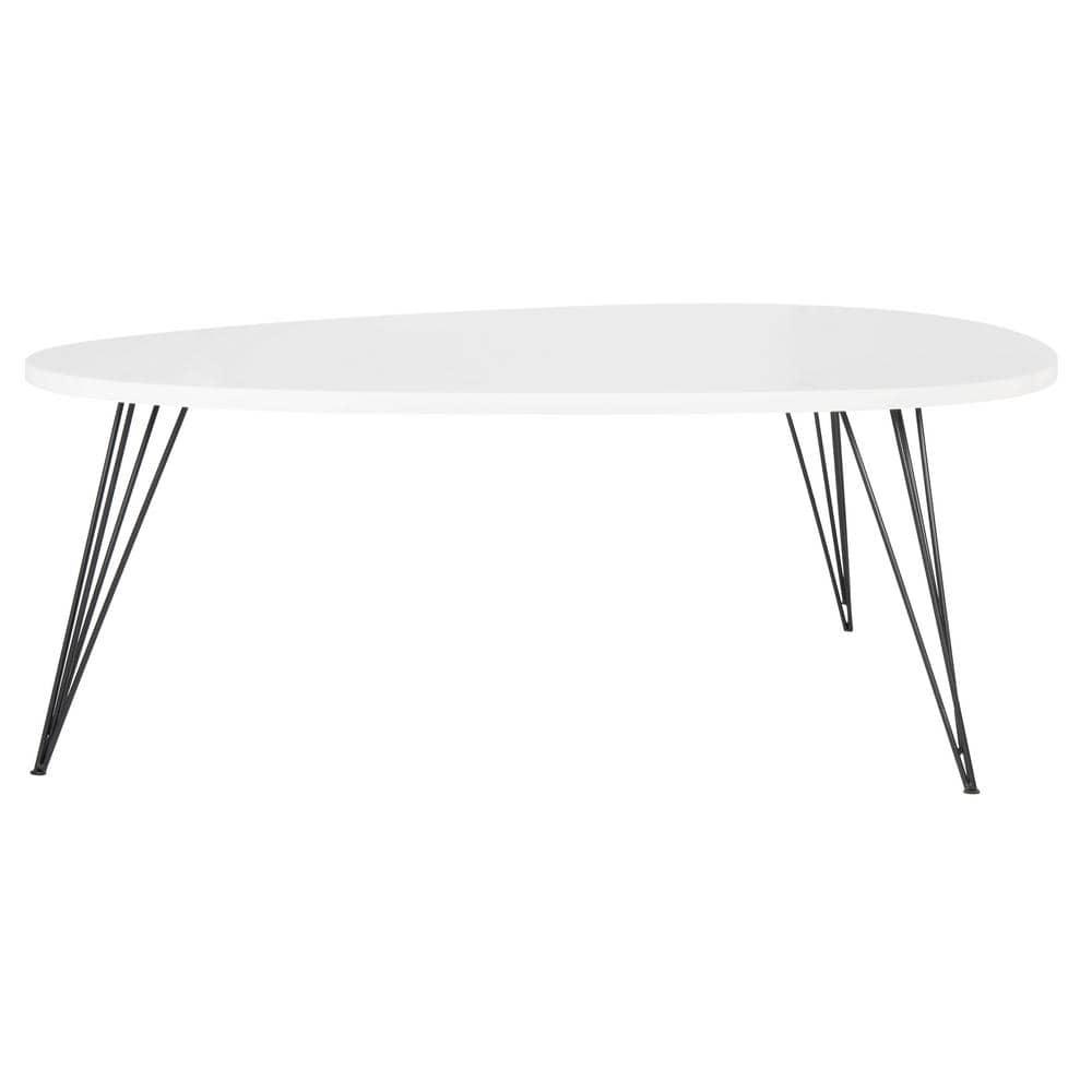 Wynton Coffee Table - White/Black - Safavieh