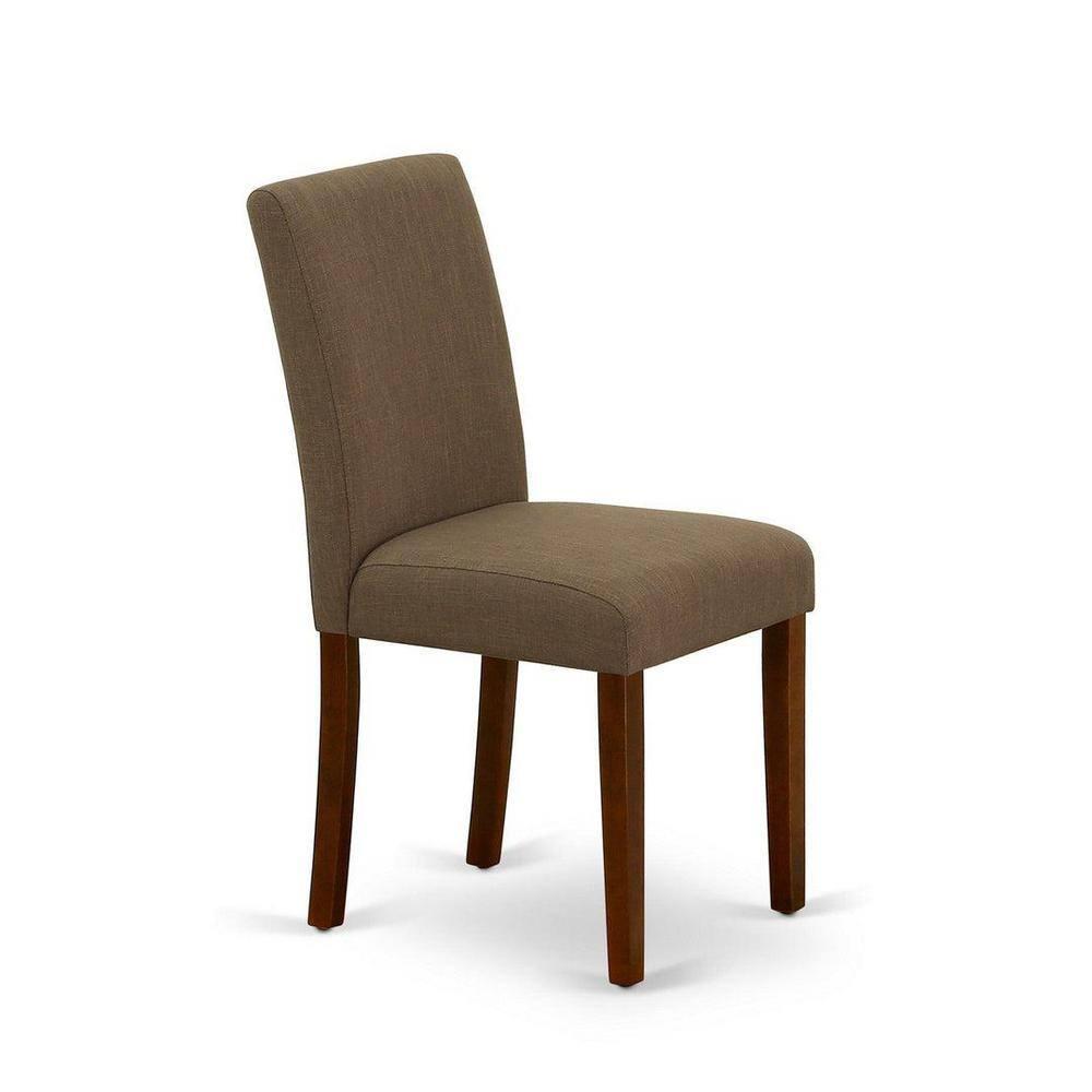 East West Furniture Dublin 3-piece Wood Dining Set in Mahogany/Coffee