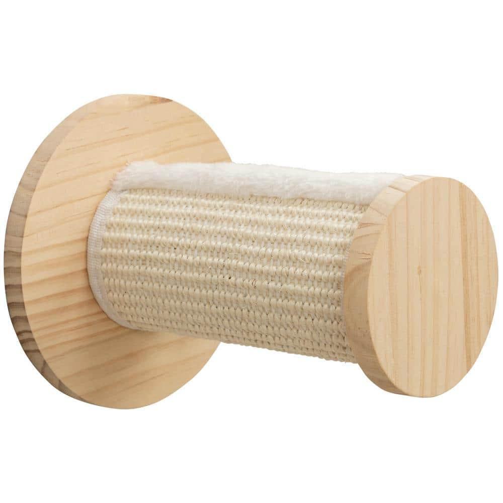 TRIXIE Wall Set 3 Multi-Level Wall Mounted Cat Perch System with 3 Sisal Posts, Natural