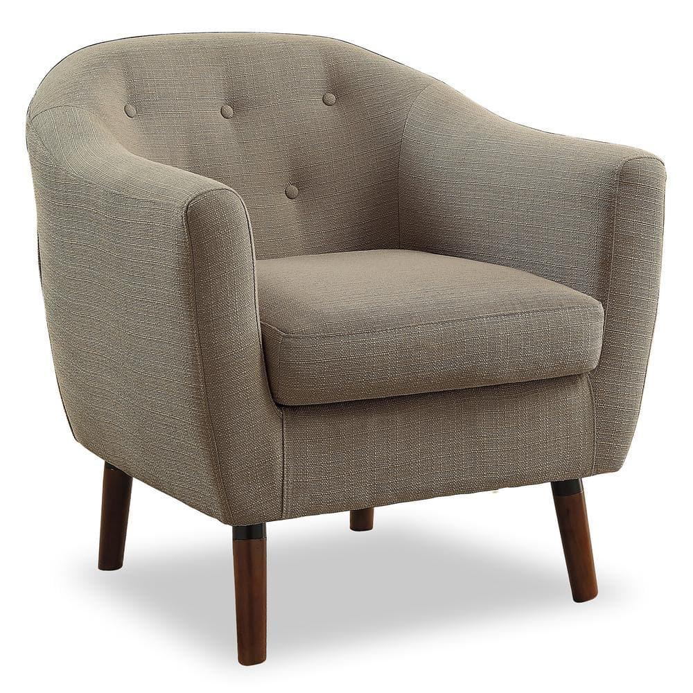 Lexicon Lucille Upholstered Accent Chair in Beige