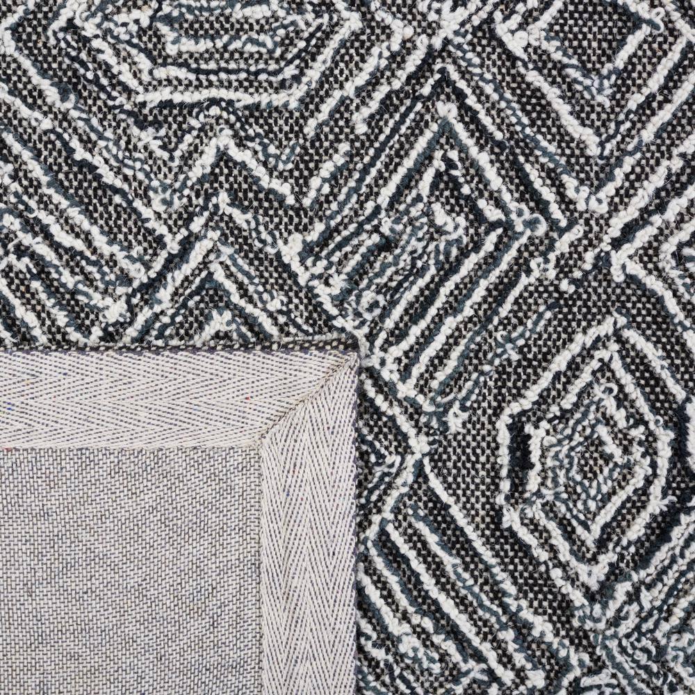 Textural TXT201 Hand Tufted Indoor Area Rug - Black/Ivory - 6'x6' - Safavieh
