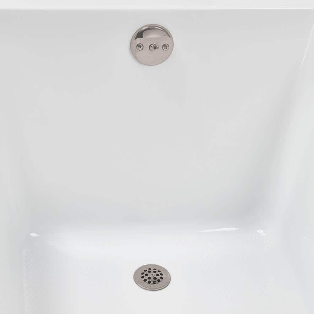 60" x 32" Acrylic Soaking Drop-In Bathtub, Drain Included