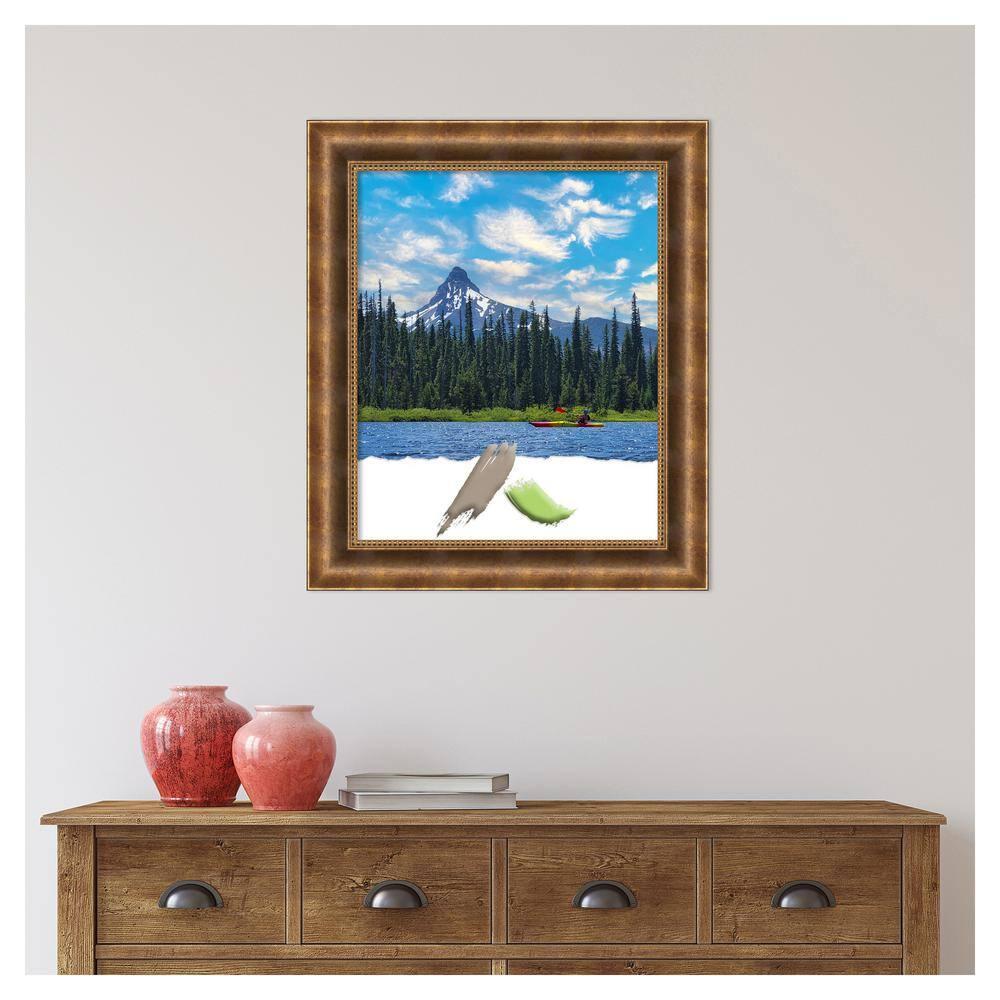 Amanti Art Manhattan Bronze Wood Picture Frame Opening Size 18x22 in.